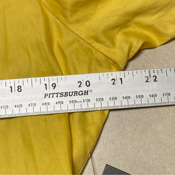 Eloquii Dress Women’s Size 16 Yellow Bubble hem Puff Sleeve Mini Dress NWT - Picture 11 of 15